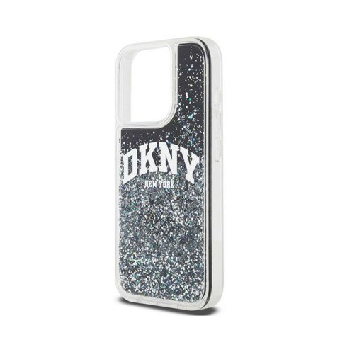 DKNY Liquid Glitter Big Logo - Etui iPhone 13 Pro (czarny) DKNY Liquid Glitter Big Logo - Etui iPhone 13 Pro (czarny)