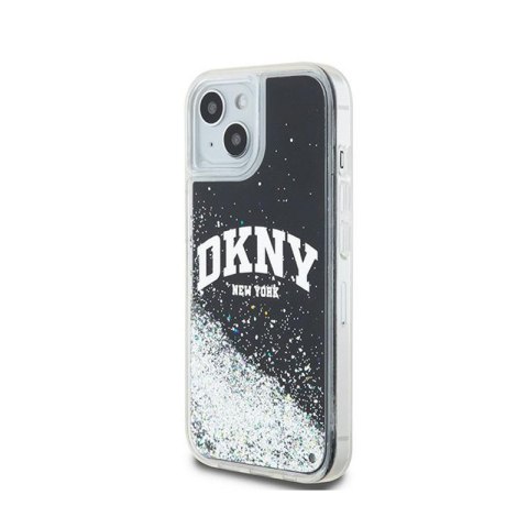 DKNY Liquid Glitter Big Logo - Etui iPhone 15 / 14 / 13 (czarny) DKNY Liquid Glitter Big Logo - Etui iPhone 15 / 14 / 13 (czarny)
