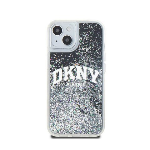 DKNY Liquid Glitter Big Logo - Etui iPhone 15 / 14 / 13 (czarny) DKNY Liquid Glitter Big Logo - Etui iPhone 15 / 14 / 13 (czarny)