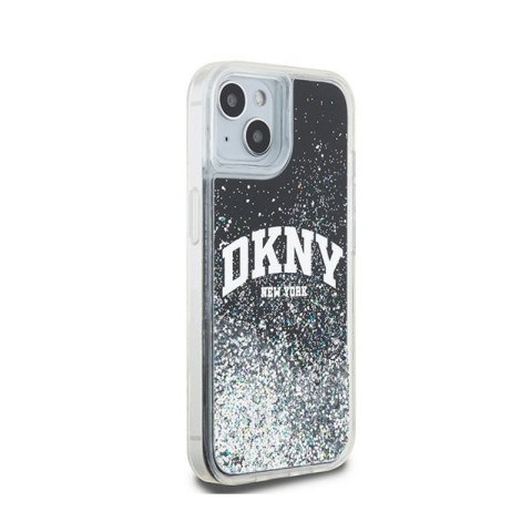 DKNY Liquid Glitter Big Logo - Etui iPhone 15 / 14 / 13 (czarny) DKNY Liquid Glitter Big Logo - Etui iPhone 15 / 14 / 13 (czarny)