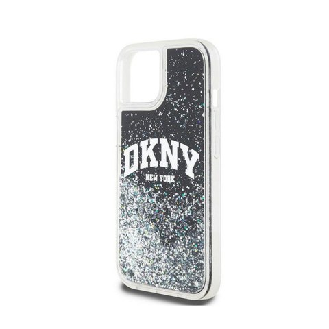 DKNY Liquid Glitter Big Logo - Etui iPhone 15 / 14 / 13 (czarny) DKNY Liquid Glitter Big Logo - Etui iPhone 15 / 14 / 13 (czarny)