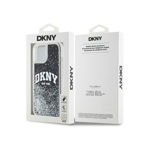 DKNY Liquid Glitter Big Logo - Etui iPhone 15 / 14 / 13 (czarny) DKNY Liquid Glitter Big Logo - Etui iPhone 15 / 14 / 13 (czarny)