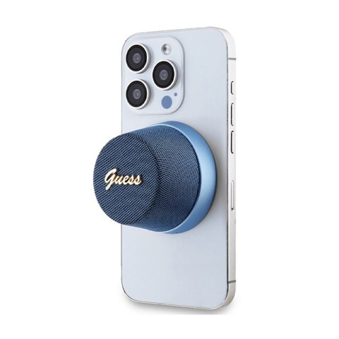 Guess Magnetic Script Metal Logo - Głośnik Bluetooth V5.3 (niebieski) Guess Magnetic Script Metal Logo - Głośnik Bluetooth V5.3 (niebieski)
