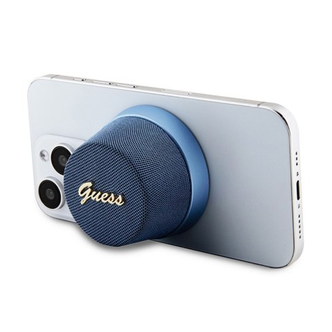Guess Magnetic Script Metal Logo - Głośnik Bluetooth V5.3 (niebieski) Guess Magnetic Script Metal Logo - Głośnik Bluetooth V5.3 (niebieski)
