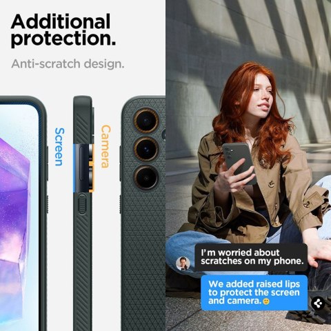 Spigen Liquid Air - Etui do Samsung Galaxy A55 5G (Abyss Green) Spigen Liquid Air - Etui do Samsung Galaxy A55 5G (Abyss Green)