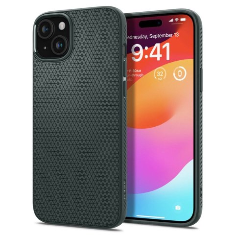 Spigen Liquid Air - Etui do iPhone 15 (Abyss Green) Spigen Liquid Air - Etui do iPhone 15 (Abyss Green)