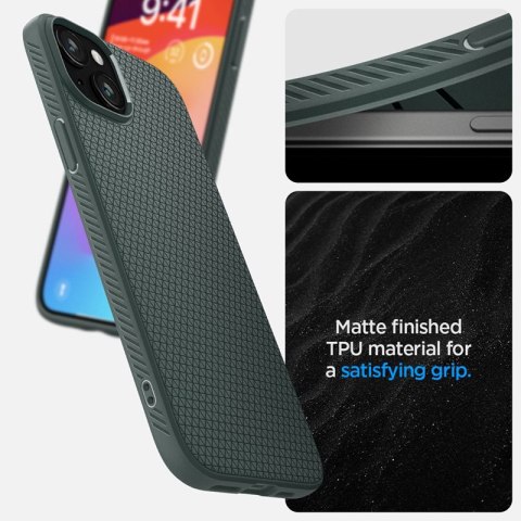 Spigen Liquid Air - Etui do iPhone 15 (Abyss Green) Spigen Liquid Air - Etui do iPhone 15 (Abyss Green)