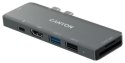 Replikator - Canyon DS-5 do MacBook Pro/Air Plug and Play 7w1 Szara