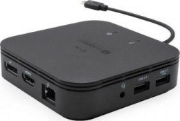 Replikator - i-tec Thunderbolt 3 Travel Dual 4K Docking Station 1xDP 1x HDMI 2x 4K / 1x 8K LAN Audio + Power Delivery 60W - Stac