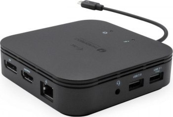 Replikator - i-tec Thunderbolt 3 Travel Dual 4K Docking Station 1xDP 1x HDMI 2x 4K / 1x 8K LAN Audio + Power Delivery 60W - Stac