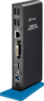 Replikator - i-tec USB 3.0 Dual Docking Station 1x HDMI 1x DVI LAN Audio 6x USB (1x port szybkiego ładowania BC 1.2) - Stacja do