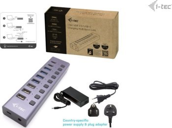 Replikator - i-tec USB 3.0/USB-C Charging HUB 9port LAN + Power 60W Replikator - i-tec USB 3.0/USB-C Charging HUB 9port LAN + Power 60W