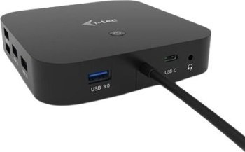 Replikator - i-tec USB-C Dual Display Docking Station 2x DP LAN AUDIO Power Delivery 100 W + i-tec Universal Charger 112 W - Sta