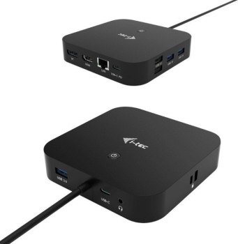 Replikator - i-tec USB-C Dual Display Docking Station HDMI DP LAN AUDIO Power Delivery 100 W - Stacja dokująca Replikator - i-tec USB-C Dual Display Docking Station HDMI DP LAN AUDIO Power Delivery 100 W - Stacja dokująca