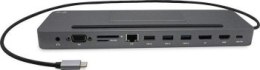 Replikator - i-tec USB-C Metal Ergonomic 4K 3x Display Docking Station DP HDMI VGA LAN Audio Power Delivery 85 W + i-tec Univers