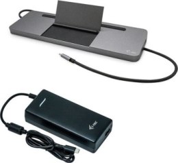 Replikator - i-tec USB-C Metal Ergonomic 4K 3x Display Docking Station DP HDMI VGA LAN Audio Power Delivery 85 W + i-tec Univers