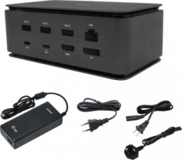 Replikator - i-tec USB4 Metal Docking station Dual 4K 1x HDMI 1x DP 2x 4K / 1x 8K LAN Audio czytnik kart 7x USB + Power Delivery