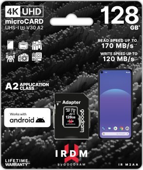 Karta mSDXC GOODRAM 128GB IRDM UHS I U3 A2 + adapt Karta mSDXC GOODRAM 128GB IRDM UHS I U3 A2 + adapt
