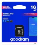 Karta pamięci GoodRam M1AA-0160R12 (16GB; Class 10 Class U1; Adapter Karta pamięci)
