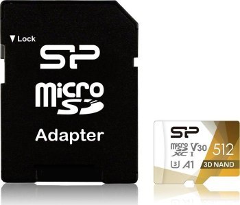 Karta pamięci Silicon Power microSDXC Superior Pro 512GB V30 UHS-1 U3 A1 + ADAPTER microSD-SD Karta pamięci Silicon Power microSDXC Superior Pro 512GB V30 UHS-1 U3 A1 + ADAPTER microSD-SD