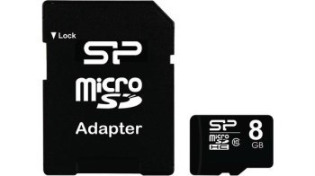 Karta pamięci Silicon Power microSDHC 8GB Class 10 + ADAPTER microSD-SD (SP008GBSTH010V10SP) Karta pamięci Silicon Power microSDHC 8GB Class 10 + ADAPTER microSD-SD (SP008GBSTH010V10SP)