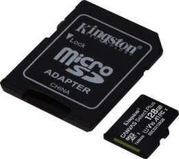 Karta pamięci z adapterem Kingston Canvas Select Plus SDCS2/128GB (128GB; Class 10 Class U1 V10; + adapter)