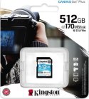 Kingston SDXC Canvas Go Plus 512GB 170R C10 UHS-I U3 V30