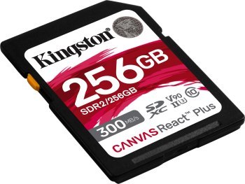 Kingston SDXC Canvas React Plus 256GB 300R/260W UHS-II U3 Kingston SDXC Canvas React Plus 256GB 300R/260W UHS-II U3