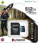 Kingston microSDXC Canvas Go! Plus 512GB 170R A2 U3 V30 Card + adapter