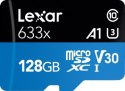 Lexar 128GB microSDXC High-Performance 633x UHS-I C10 A1 V30 U3