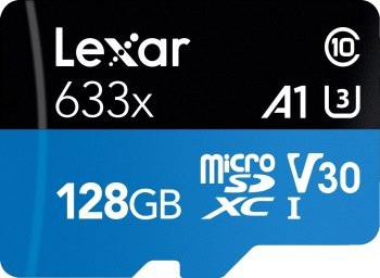 Lexar 128GB microSDXC High-Performance 633x UHS-I C10 A1 V30 U3 Lexar 128GB microSDXC High-Performance 633x UHS-I C10 A1 V30 U3