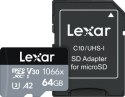 Lexar 64GB microSDXC High-Performance 1066x UHS-I C10 A2 V30 U3