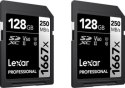 Lexar SDXC 128GB Professional 1667x UHS-II U3 - 2 pack