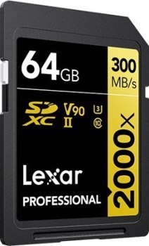 Lexar SDXC 64GB Professional 2000x UHS-II U3 ( 260/300 MB/s )
