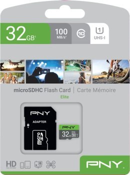 PNY Elite microSDHC 32GB + Adapter SD PNY Elite microSDHC 32GB + Adapter SD