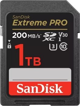 SANDISK EXTREME PRO SDXC 1TB 200/140 MB/s A2 SANDISK EXTREME PRO SDXC 1TB 200/140 MB/s A2
