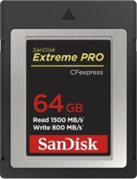 SanDisk CFexpress 64GB Extreme Pro 1500/800 MB/s SanDisk CFexpress 64GB Extreme Pro 1500/800 MB/s