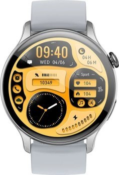 HOCO smartwatch / inteligentny zegarek Y10 Pro AMOLED smart sport (możliwość połączeń z zegarka) srebrny HOCO smartwatch / inteligentny zegarek Y10 Pro AMOLED smart sport (możliwość połączeń z zegarka) srebrny