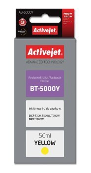 Tusz Activejet AB-5000Y (zamiennik Brother BT-5000Y; Supreme; 50 ml; żółty) Tusz Activejet AB-5000Y (zamiennik Brother BT-5000Y; Supreme; 50 ml; żółty)