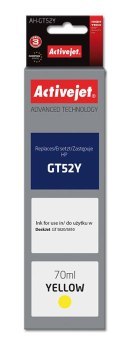 Tusz Activejet AH-GT52Y (zamiennik HP GT52Y M0H56AE; Supreme; 70 ml; żółty) Tusz Activejet AH-GT52Y (zamiennik HP GT52Y M0H56AE; Supreme; 70 ml; żółty)