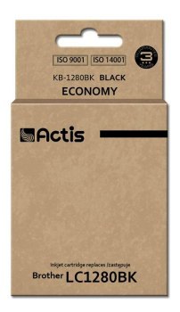 Tusz ACTIS KB-1280Bk (zamiennik Brother LC1280BK; Standard; 60 ml; czarny) Tusz ACTIS KB-1280Bk (zamiennik Brother LC1280BK; Standard; 60 ml; czarny)