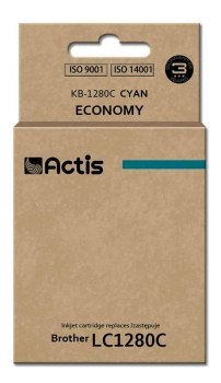 Tusz ACTIS KB-1280C (zamiennik Brother LC1280C; Standard; 19 ml; niebieski) Tusz ACTIS KB-1280C (zamiennik Brother LC1280C; Standard; 19 ml; niebieski)