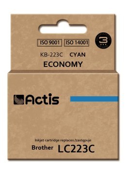 Tusz ACTIS KB-223C (zamiennik Brother LC223C; Standard; 10 ml; niebieski) Tusz ACTIS KB-223C (zamiennik Brother LC223C; Standard; 10 ml; niebieski)