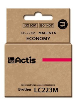 Tusz ACTIS KB-223M (zamiennik Brother LC223M; Standard; 10 ml; czerwony) Tusz ACTIS KB-223M (zamiennik Brother LC223M; Standard; 10 ml; czerwony)