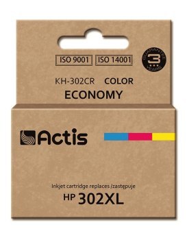 Tusz ACTIS KH-302CR (zamiennik HP 302XL F6U67AE; Premium; 21 ml; kolor) Tusz ACTIS KH-302CR (zamiennik HP 302XL F6U67AE; Premium; 21 ml; kolor)