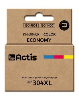 Tusz ACTIS KH-304CR (zamiennik HP 304XL N9K07AE; Premium; 18 ml; kolor) Tusz ACTIS KH-304CR (zamiennik HP 304XL N9K07AE; Premium; 18 ml; kolor)