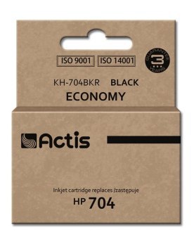Tusz ACTIS KH-704BKR (zamiennik HP 704 CN692AE; Standard; 15 ml; czarny) Tusz ACTIS KH-704BKR (zamiennik HP 704 CN692AE; Standard; 15 ml; czarny)