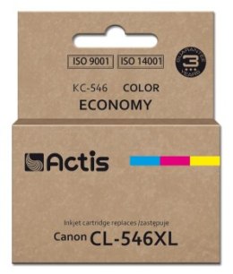 Tusz Actis KC-546 (zamiennik Canon CL-546XL; Supreme; 15 ml; 180 stron; czerwony niebieski żółty).