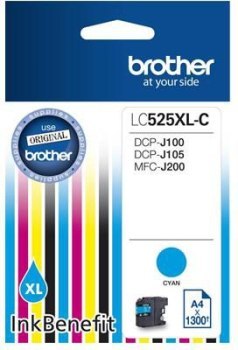 Tusz Brother niebieski LC525XLCAP2=LC-525XLC 1300 str. Tusz Brother niebieski LC525XLCAP2=LC-525XLC 1300 str.