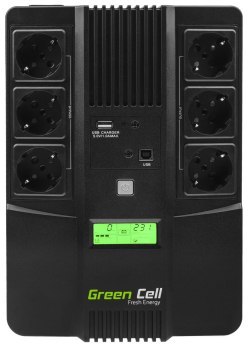 GREEN CELL ZASILACZ AWARYJNY UPS06 AIO 600VA 360W GREEN CELL ZASILACZ AWARYJNY UPS06 AIO 600VA 360W